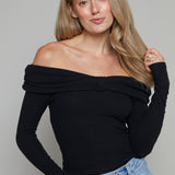 Anne Off The Shoulder Bow Top