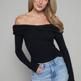 Anne Off The Shoulder Bow Top