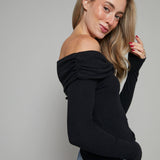 Anne Off The Shoulder Bow Top
