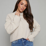 Greer Boucle Knit Sweater - Buff