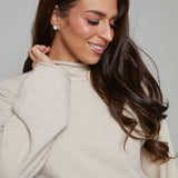 Greer Boucle Knit Sweater - Buff