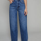 Tommy High Rise Bowed Wide Leg Jean - Fulton
