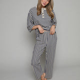 Catherine Straight Striped Pants
