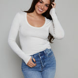 Violet Sweater Knit Top - Sandstone