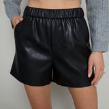 Buffy Faux Leather Shorts