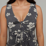 Wren Floral Jacquard Bow Mini Dress