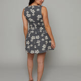 Wren Floral Jacquard Bow Mini Dress