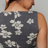 Wren Floral Jacquard Bow Mini Dress