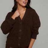 Carmina Relaxed  V Neck Cardigan