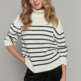 Ellis Striped Turtleneck Sweater