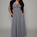 Elowen Gingham Corset Maxi Dress