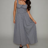 Elowen Gingham Corset Maxi Dress
