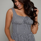 Elowen Gingham Corset Maxi Dress
