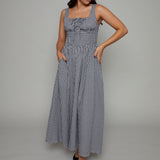 Elowen Gingham Corset Maxi Dress