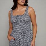 Elowen Gingham Corset Maxi Dress
