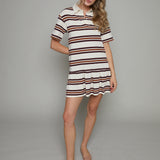 Paige Striped Rugby Mini Dress