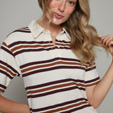 Paige Striped Rugby Mini Dress