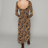 Annika Floral Mesh Maxi Dress
