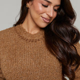 Lily Whipstitch Relaxed Sweater - Coconut