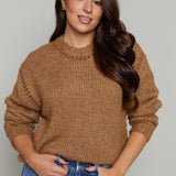 Lily Whipstitch Relaxed Sweater - Coconut