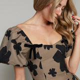 Jillian Floral Jacquard Mini Dress