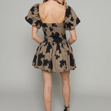 Jillian Floral Jacquard Mini Dress
