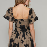 Jillian Floral Jacquard Mini Dress