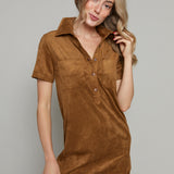 Levi Faux Suede Mini Dress