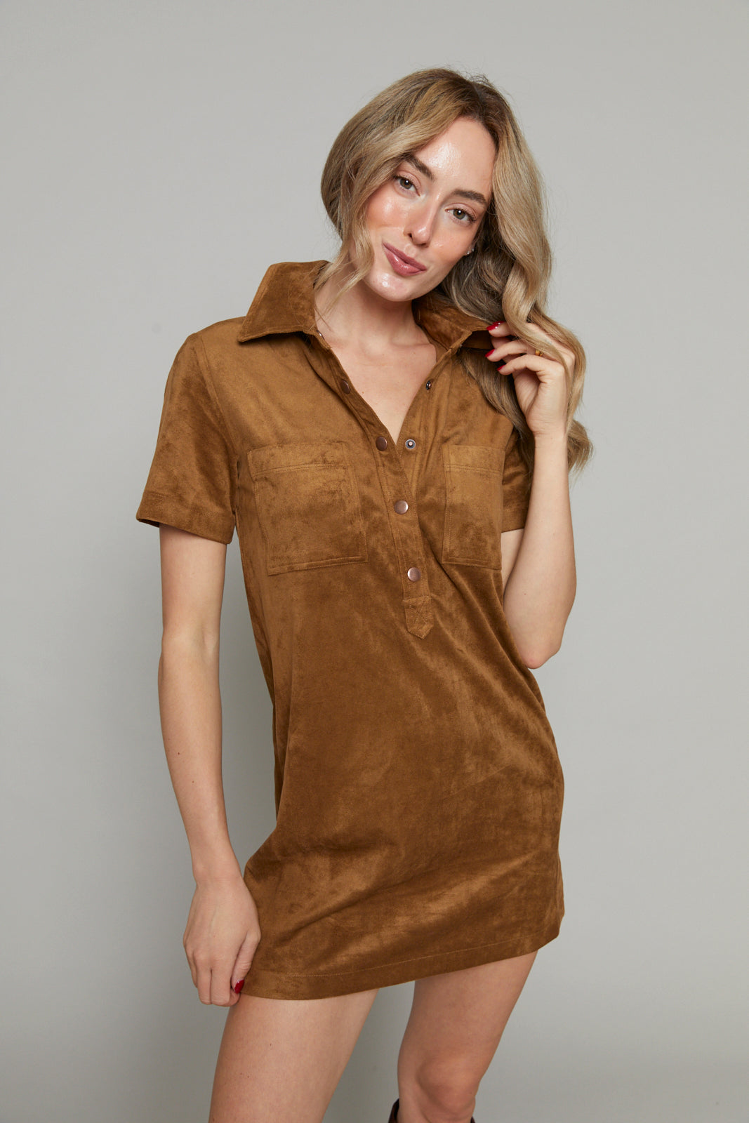 Levi Faux Suede Mini Dress