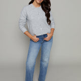 Phoebe Relaxed Cardigan - Light Heather Grey