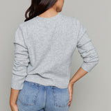 Phoebe Relaxed Cardigan - Light Heather Grey