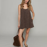 Darien Faux Leather Mini Dress
