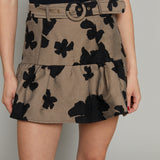 Alexis Jacquard Floral Mini Skirt