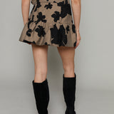Alexis Jacquard Floral Mini Skirt