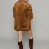 Margot Oversized Faux Suede Coat