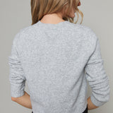 Phoebe Relaxed Cardigan - Light Heather Grey