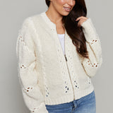 Gwen Zip Up Sweater Jacket