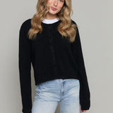 Phoebe Relaxed Cardigan - Black