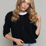 Phoebe Relaxed Cardigan - Black