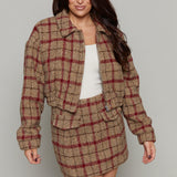 Gael Plaid Cropped Jacket