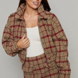 Gael Plaid Cropped Jacket