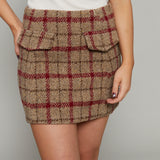 Tara Plaid Mini Skirt