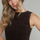 Channing Corduroy Shift Mini Dress