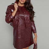 Valencia Faux Leather Mini Dress
