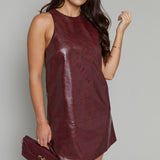 Valencia Faux Leather Mini Dress