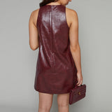 Valencia Faux Leather Mini Dress