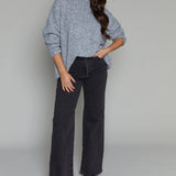 Chelsea Oversized Knit Sweater - Charcoal
