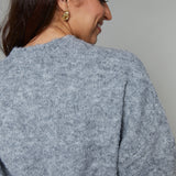 Chelsea Oversized Knit Sweater - Charcoal
