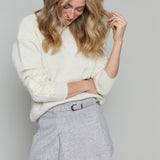 Roberta Belted Pleated Mini Skirt