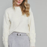 Lillian Embroidered Floral Applique Sweater